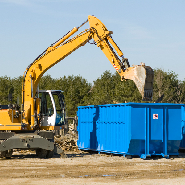 what size residential dumpster rentals are available in Kite Georgia